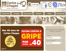 Tablet Screenshot of labcarloschagas.com.br